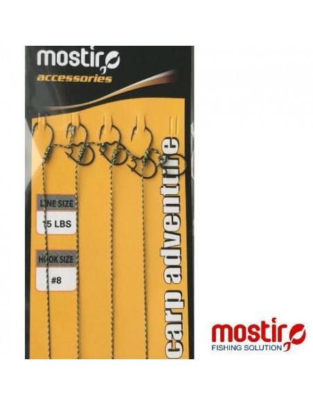 Carlige Legate Mostiro Feeder Maggot Clip, Carlig Nr.8, Fir 15lbs, 4buc/plic Carlige Legate Mostiro Feeder Maggot Clip, Carlig Nr.8, Fir 15lbs, 4buc/plic