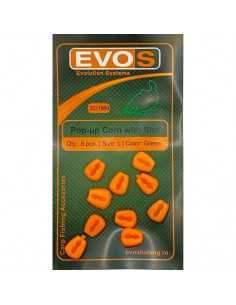 Porumb artificial EVOS Pop Up Corn with Slot, Orange, Marime S, 8buc/plic