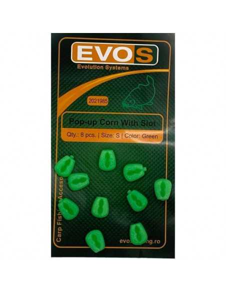 Porumb artificial EVOS Pop Up Corn with Slot, Green, Marime S, 8buc/plic Porumb artificial EVOS Pop Up Corn with Slot, Green, Marime S, 8buc/plic