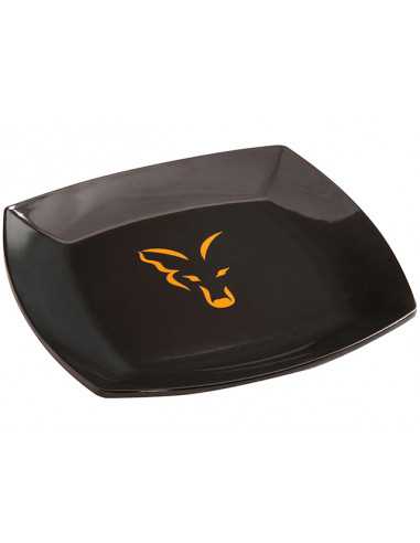 Farfurie Fox Black Plate, 24.5x4.5cm