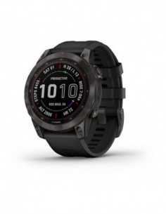 Ceas Garmin Fenix 7 Sapphire Solar Black Ti/Black, 47mm