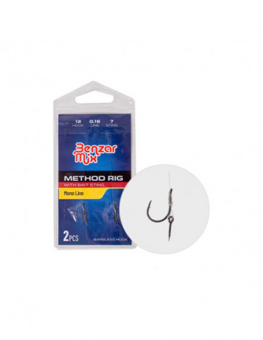 Carlige legate Benzar Method Rig Nr.10, 2buc/plic