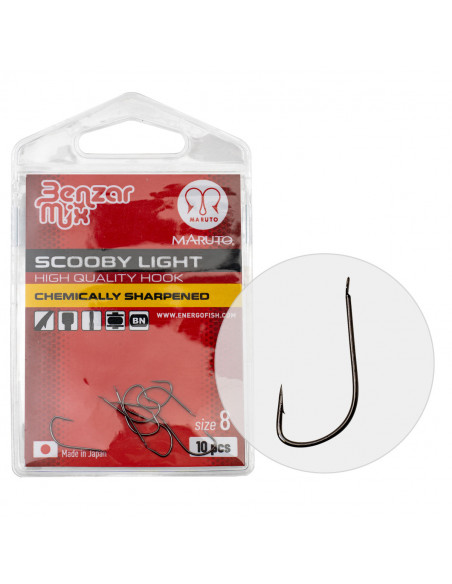Carlige Benzar Scooby Light, No. 8, 10buc/plic Carlige Benzar Scooby Light, No. 8, 10buc/plic