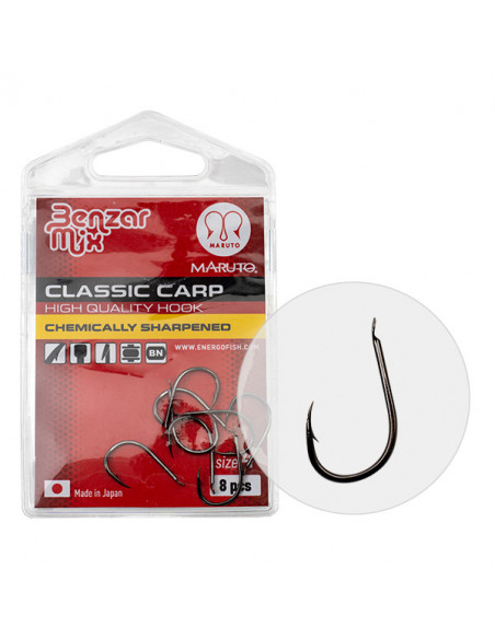 Carlige Benzar Classic Carp, No. 10, 10buc/plic Carlige Benzar Classic Carp, No. 10, 10buc/plic