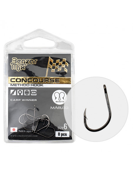 Carlige Benzar Concourse Method Carp Winner, 8buc/plic Carlige Benzar Concourse Method Carp Winner, 8buc/plic