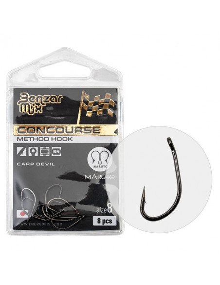 Carlige Benzar Concourse Method Carp Devil, 8buc/plic Carlige Benzar Concourse Method Carp Devil, 8buc/plic