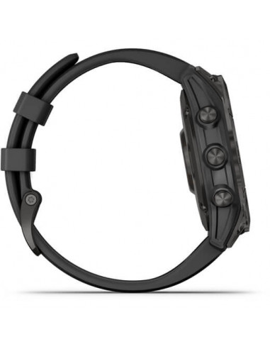 Ceas Garmin Fenix 7 Sapphire Solar Black Ti/Black, 47mm