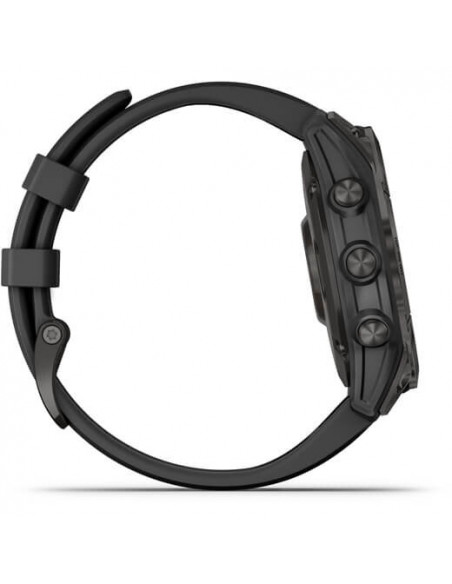 Ceas Garmin Fenix 7 Sapphire Solar Black Ti/Black, 47mm