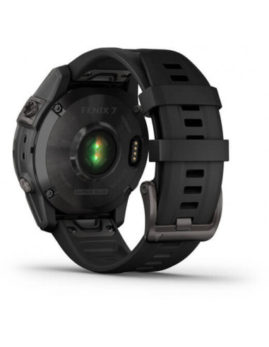 Ceas Garmin Fenix 7 Sapphire Solar Black Ti/Black, 47mm
