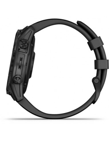 Ceas Garmin Fenix 7 Sapphire Solar Black Ti/Black, 47mm
