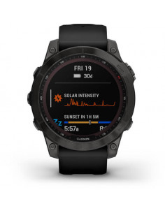 Ceas Garmin Fenix 7 Sapphire Solar Carbon Gray Ti/Black, 47mm 2