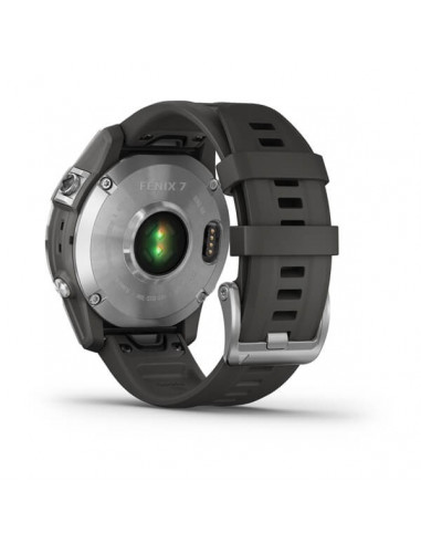 Ceas Garmin Fenix 7 Standard Silver/Graphite, 47mm