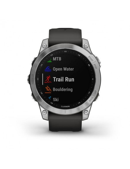 Ceas Garmin Fenix 7 Standard Silver/Graphite, 47mm Ceas Garmin Fenix 7 Standard Silver/Graphite, 47mm