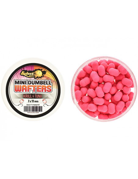 Wafters Select Baits Mini Dumbells, Krill and Tuna, 7x11mm, 45g