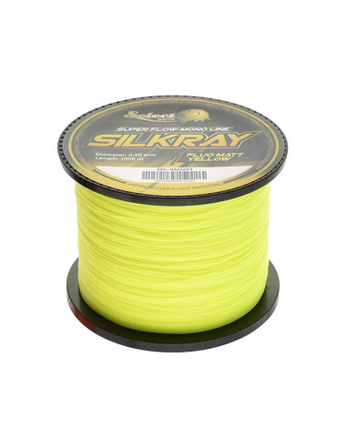 Fir Monofilament Select Baits SilkRay, Fluo Matt Yellow, 1000m