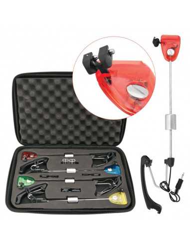 Set swingere Baracuda 11E cu contragreutate si iluminare, 4 bucati, 4 culori