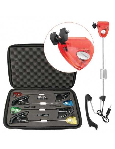Set swingere Baracuda 11E cu contragreutate si iluminare, 4 bucati, 4 culori