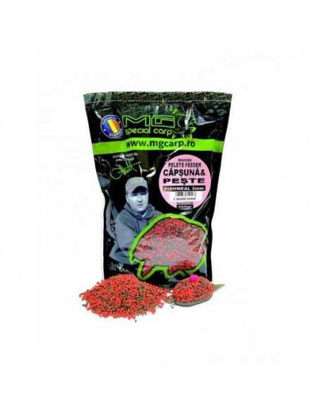 Pelete MG Special Carp Feeder, Capsuna & Peste, 2mm, 500gr Pelete MG Special Carp Feeder, Capsuna & Peste, 2mm, 500gr