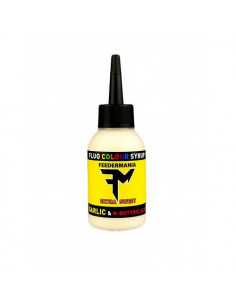 Aditiv Lichid Feedermania Fluo Colour Syrup, Garlic & N-Butyric Acid, 75ml