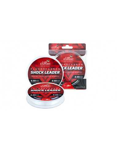Fir Inaintas Fluorocarbon Conic Carp Expert Shock Leader, Crystal Clear, 0.25mm-0.55mm, 5x15m/rola