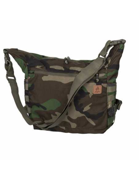 Geanta de umar Helikon-Tex Bushcraft Satchel Bag Molle Woodland US, 17L, 30x32x17.5cm