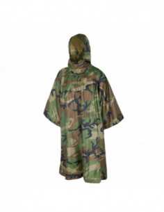 Poncho cu gluga Helikon-Tex Woodland US, 210 x 145 cm