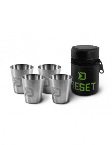 Set paharele Delphin Reset din Inox 4v1
