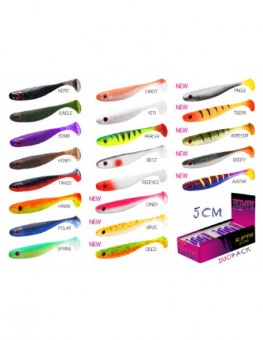 Shad Delphin Bomb Rippa, Pingui, 5cm, 5buc/plic