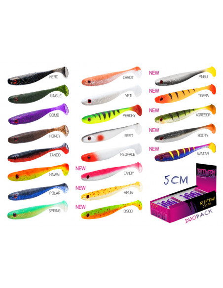 Shad Delphin Bomb Rippa, Pingui, 5cm, 5buc/plic