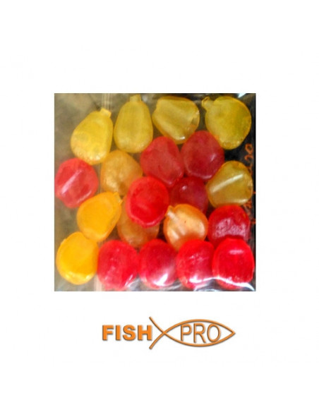Porumb Artificial Fish Pro, Galben Rosu, 20buc/plic Porumb Artificial Fish Pro, Galben Rosu, 20buc/plic