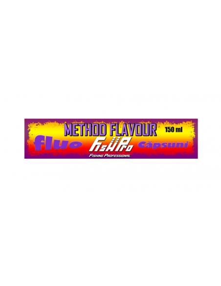 Aditiv Fish Pro Method Flavour Fluo, Capsuni, 150ml Aditiv Fish Pro Method Flavour Fluo, Capsuni, 150ml