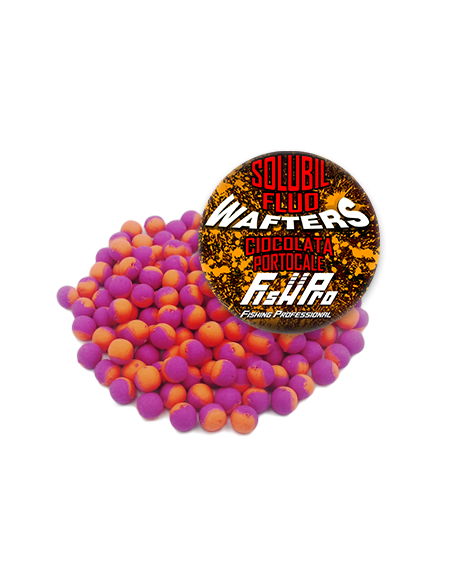 Wafters Solubil Fish Pro Fluo, Ciocolata Portocale, 8mm, 35g