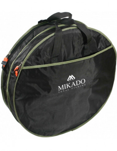 Husa Juvelnic Mikado Rotund, 2 Compartimente, Black/Green, 63x17cm