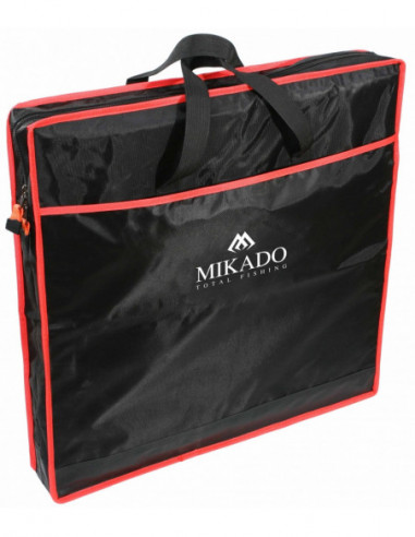 Husa Juvelnic Mikado Patrat, 1 Compartiment, Black/Red, 63x63x9cm