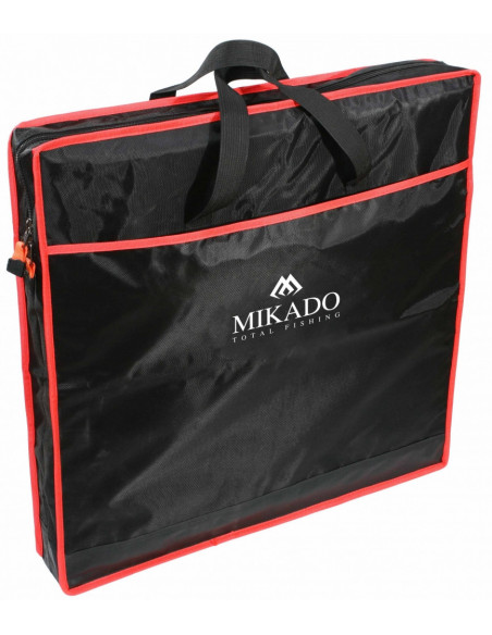Husa Juvelnic Mikado Patrat, 1 Compartiment, Black/Red, 63x63x9cm
