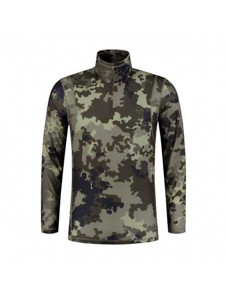 Bluza Korda Kool Quick Dry Long Sleeve Zip Neck, Camo Bluza Korda Kool Quick Dry Long Sleeve Zip Neck, Camo