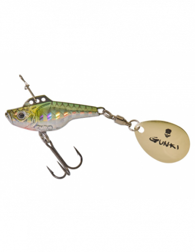 Spinner Tail Sensas Gunki Jiger 35, Sinking, Culoare HLM, 3.5cm, 9g