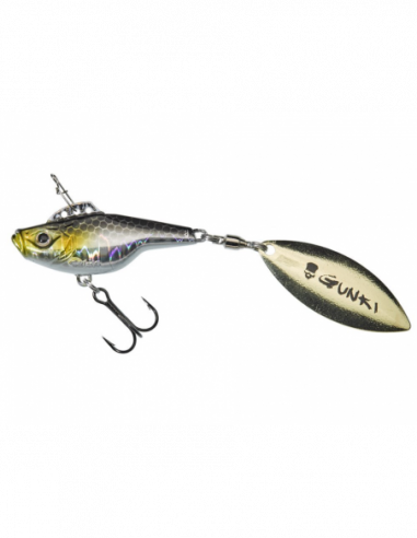 Spinner Tail Sensas Gunki Jiger 42, Sinking, Culoare BA, 4cm, 16g