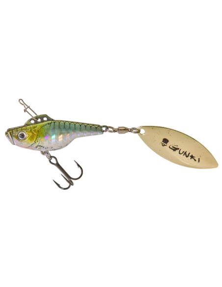 Spinner Tail Sensas Gunki Jiger 42, Sinking, Culoare HLM, 4cm, 16g