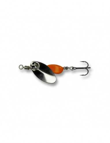 Lingurita Rotativa Berti Axat Pro Micro2, Culoare Nichel/Portocaliu, 3.5g