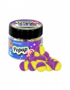 Method Pop-Up Bicolor Benzar Mix, Ananas Afine, 10mm, 20buc/borcan