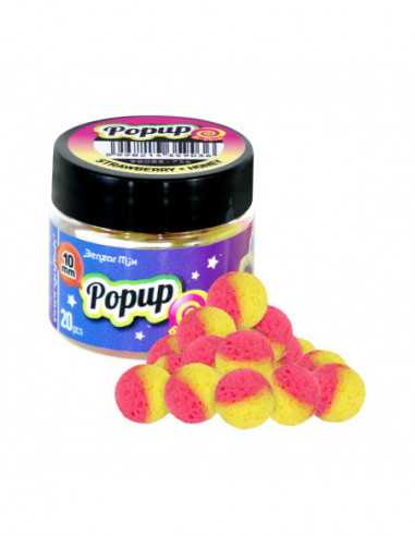 Method Pop-Up Bicolor Benzar Mix, Capsuna Miere, 10mm, 20buc/borcan