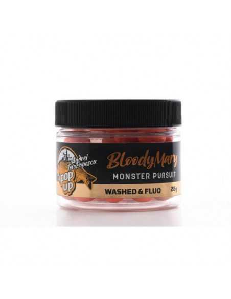 Boilies CPK Pop Up Washed and Fluo, Bloody Mary Monster Pursuit, 12mm, 90ml