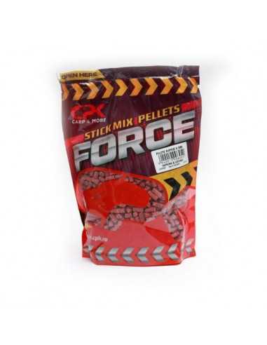 Pelete CPK Stick Mix Pellets Force, Capsuna & Usturoi, 6mm, 800g