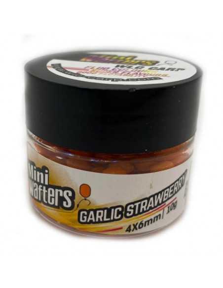 Wafters WLC Carp Mini Wafters, Garlic Strawberry, 4x6mm, 10g Wafters WLC Carp Mini Wafters, Garlic Strawberry, 4x6mm, 10g