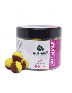Boilies WLC Carp pentru carlig Half & Half, Monster Crab & Chilly, 100g