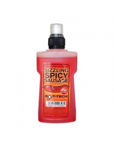 Atractant lichid Bait-Tech Potent Carp Attractor Sizzling Spicy Sausage, 250ml