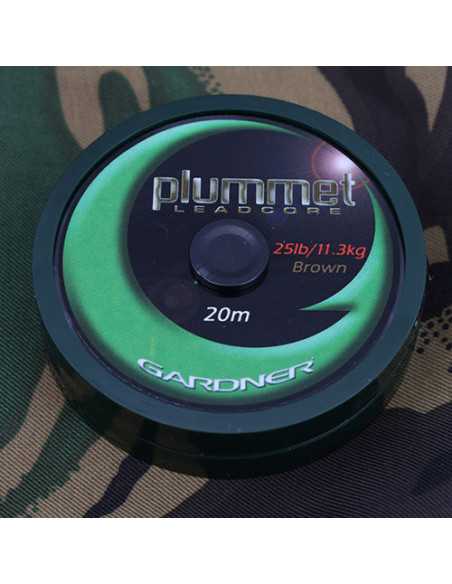 Fir Leadcore Gardner Plummet, Maro, 25lb, 20m Fir Leadcore Gardner Plummet, Maro, 25lb, 20m