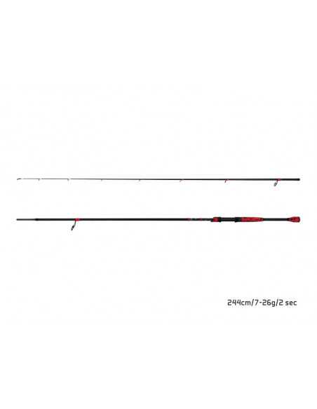 Lanseta Delphin RedCODE, 2.44m, 7-26g, 2buc Lanseta Delphin RedCODE, 2.44m, 7-26g, 2buc