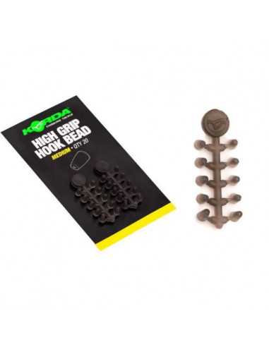 Stopper carlig Korda High Grip Hook Beads Medium, Maro, 20buc/plic